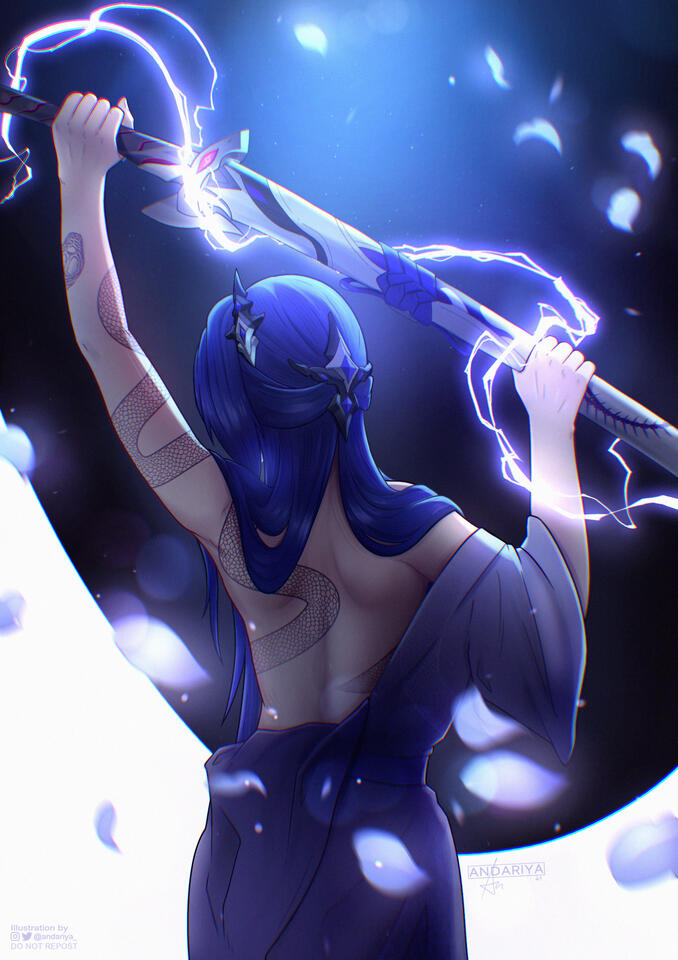 [Fanart] Acheron from Honkai: Star Rail