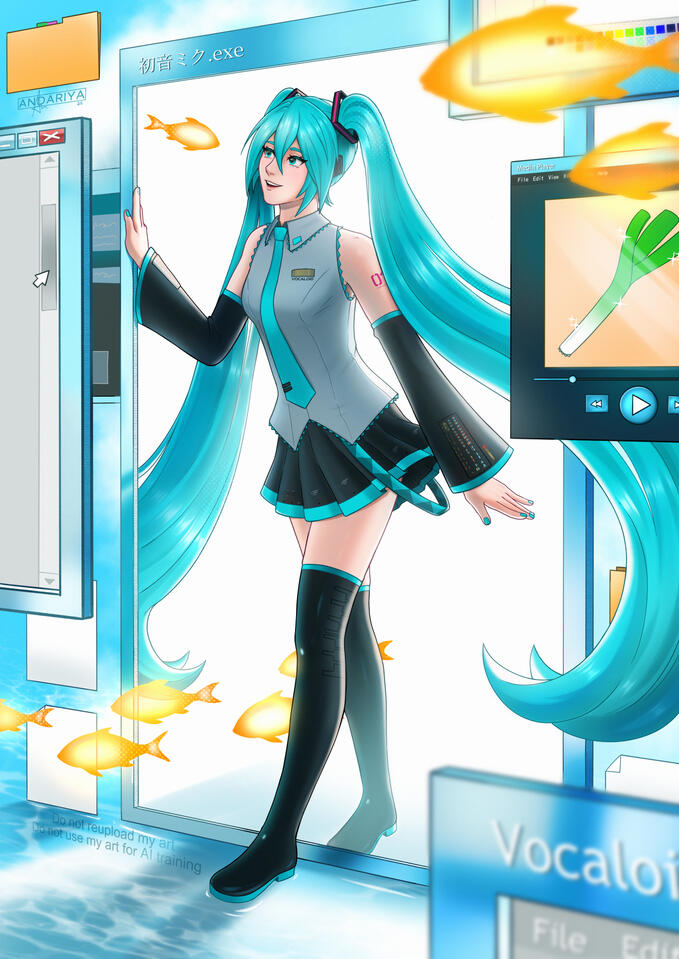 [Fanart] Frutiger Aero Miku