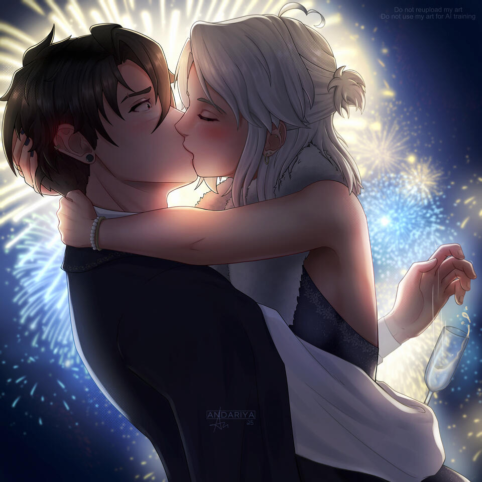 [OC] New Year's Kiss