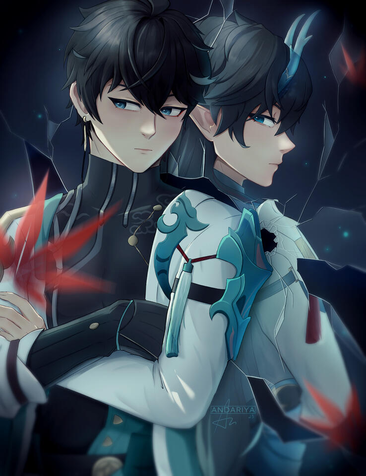 [Fanart] Mirror - Dan Heng from Honkai: Star Rail